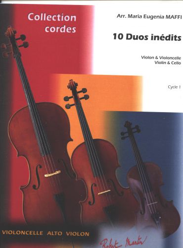 copertina 10 Duos Inedits Pour Violoncelle et Violon Editions Robert Martin