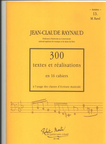 copertina 300 Textes et Realisations Cahier 15 (Textes) Editions Robert Martin