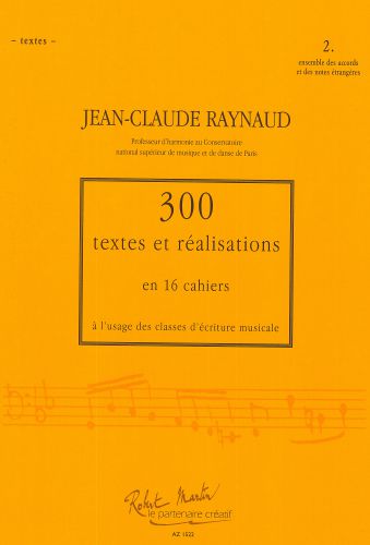 copertina 300 Textes et Realisations Cahier 2 et 2 Editions Robert Martin