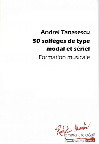 copertina 50 SOLFEGES DE TYPE MODAL ET SERIEL Editions Robert Martin