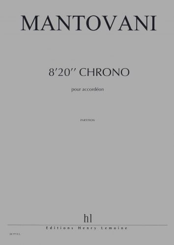 copertina 8'20'' chrono Editions Henry Lemoine