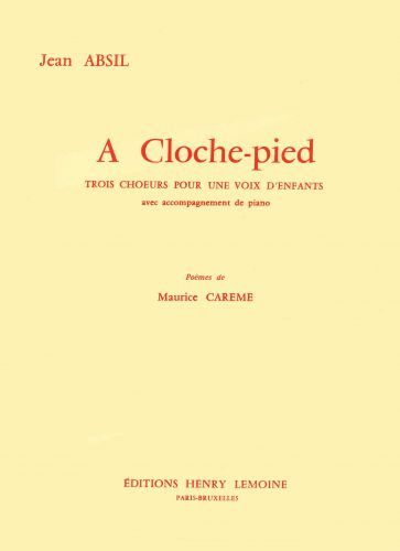 copertina A cloche-pied Op.139 Editions Henry Lemoine