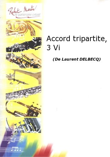 copertina Accord Tripartite, 3 Violons Editions Robert Martin