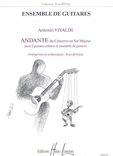 copertina Andante du Concerto en Sol maj. Editions Henry Lemoine