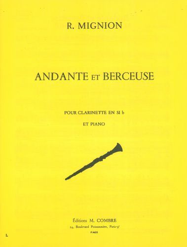 copertina Andante et berceuse Combre