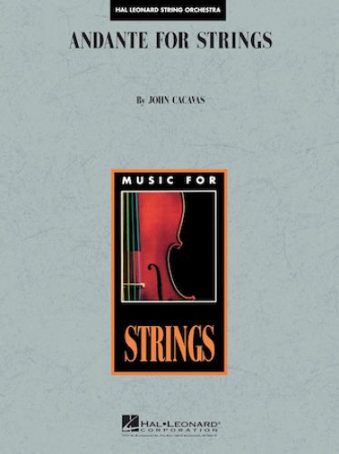 copertina Andante for Strings Hal Leonard