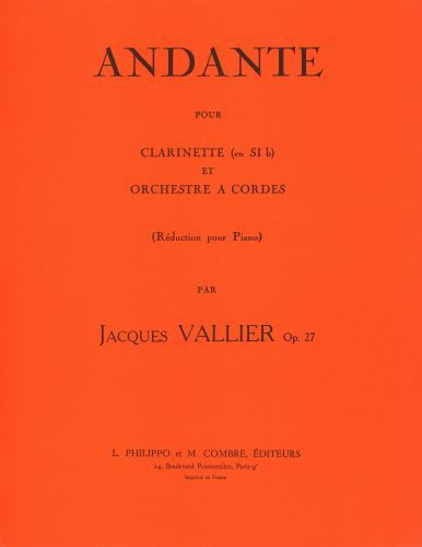 copertina Andante Op.27 Combre