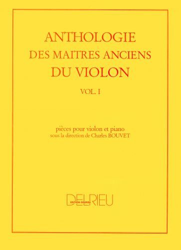 copertina Anthologie des matres anciens du violon Vol.1 Delrieu