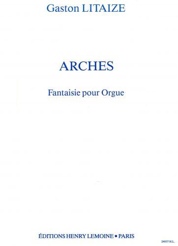 copertina Arches Editions Henry Lemoine