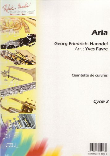 copertina Aria, Trombone Solo Editions Robert Martin