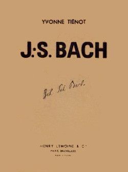 copertina Bach - Biographie Editions Henry Lemoine