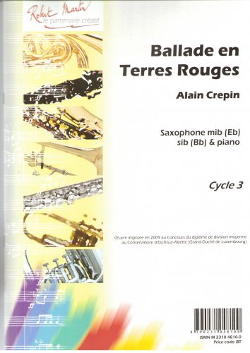copertina Ballade En Terres Rouges Editions Robert Martin