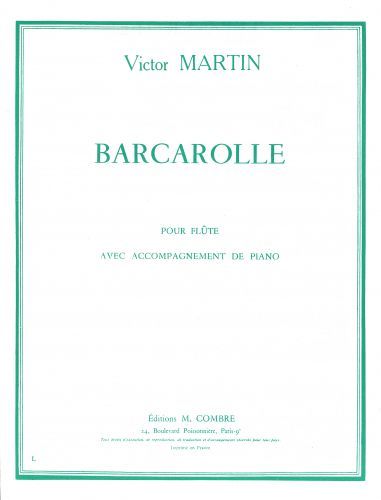 copertina Barcarolle Combre