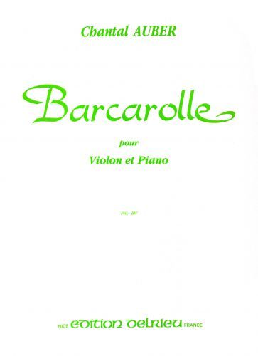 copertina Barcarolle Delrieu