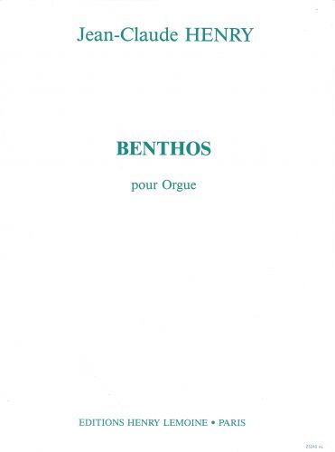 copertina Benthos Editions Henry Lemoine