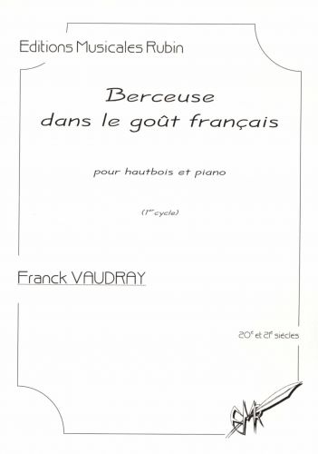 copertina Berceuse dans le got franais pour hautbois et piano Martin Musique