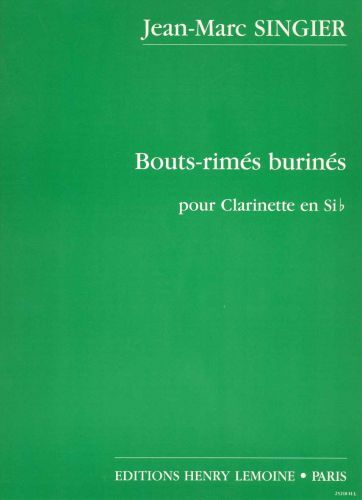 copertina Bouts rims burins Editions Henry Lemoine