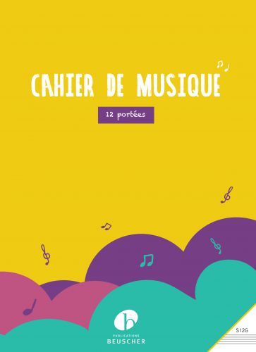 copertina Cahier de musique 12 portes - grand format Paul Beuscher