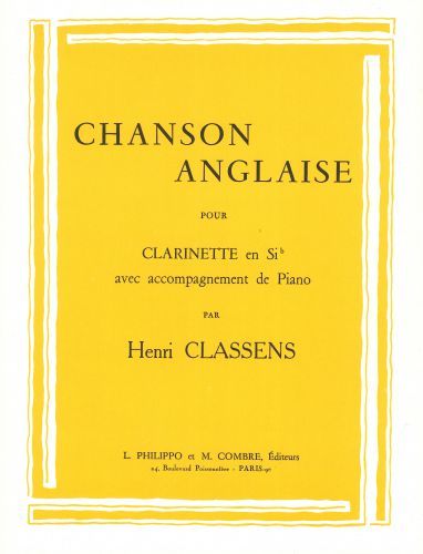 copertina Chanson anglaise Combre