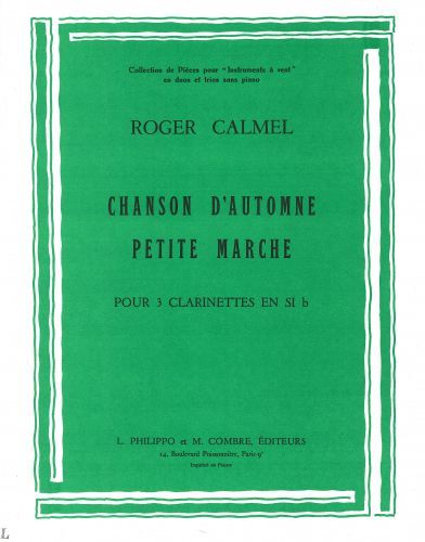 copertina Chanson automne - petite marche Combre