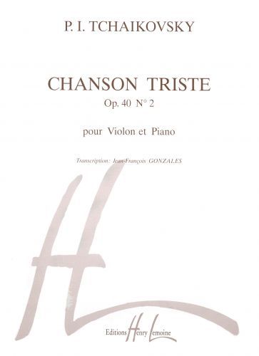 copertina Chanson triste Editions Henry Lemoine