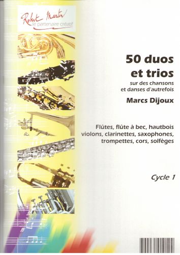 copertina Cinquante Duos et Trios Sur des Chansons et Danses d'Autrefois Editions Robert Martin
