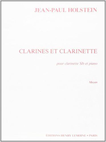 copertina Clarines et clarinettes Editions Henry Lemoine