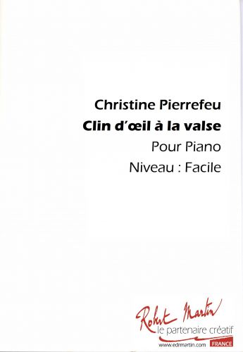 copertina CLIN D OEIL A LA VALSE Editions Robert Martin