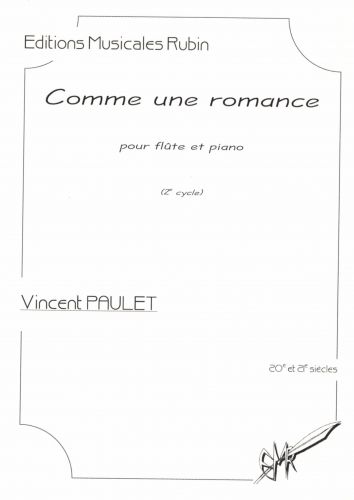 copertina Comme une romance pour flte et piano Martin Musique