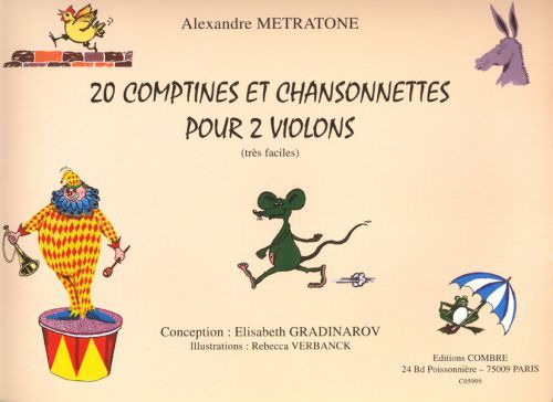 copertina Comptines et chansonnettes (20) Combre