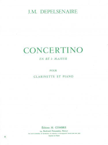 copertina Concertino en Rb maj. Combre