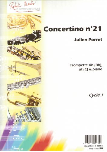 copertina Concertino N21, Sib ou Ut Editions Robert Martin