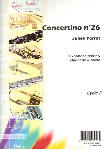 copertina Concertino N26, Tnor Editions Robert Martin