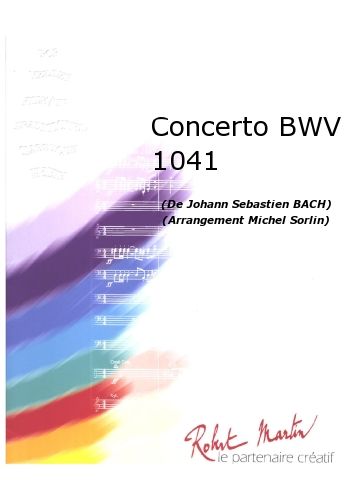 copertina Concerto Bwv 1041 Violon Solo Martin Musique