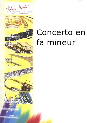 copertina Concerto En Fa Mineur Editions Robert Martin
