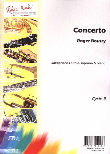 copertina Concerto Pour Saxophone Editions Robert Martin