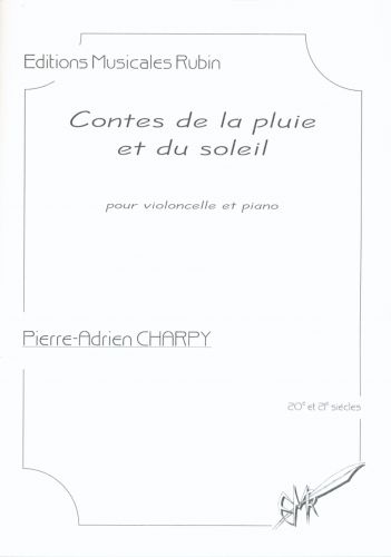 copertina Contes de la pluie et du soleil pour violoncelle et piano Martin Musique
