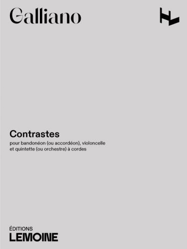 copertina Contrastes Editions Henry Lemoine