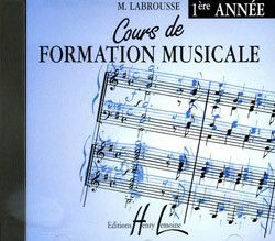 copertina Cours de formation musicale Vol.1 CD seul Editions Henry Lemoine