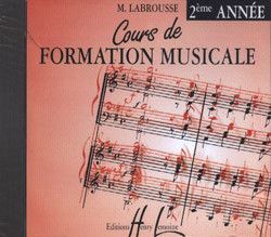 copertina Cours de formation musicale Vol.2 CD seul Editions Henry Lemoine