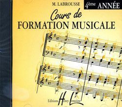 copertina Cours de formation musicale Vol.4 CD seul Editions Henry Lemoine