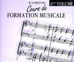 copertina Cours de formation musicale Vol.6 CD seul Editions Henry Lemoine