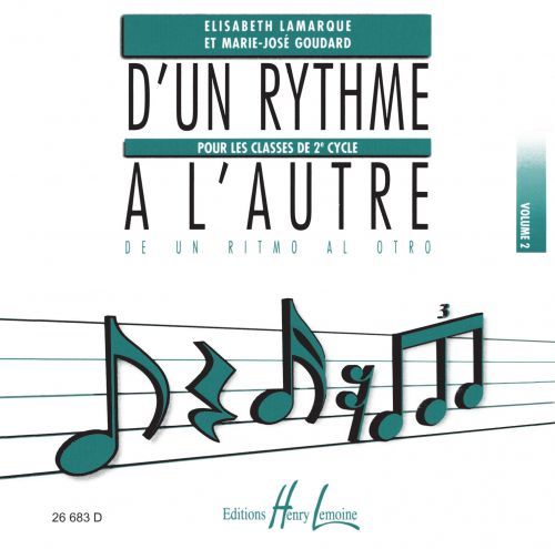 copertina D'un rythme  l'autre 2 CD seul Editions Henry Lemoine