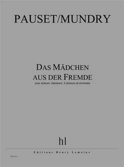 copertina Das Mdchen aus der Fremde Editions Henry Lemoine