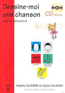 copertina Dessine-moi une chanson Vol.2 professeur Editions Henry Lemoine