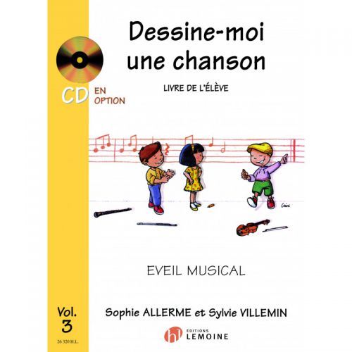 copertina Dessine-moi une chanson Vol.3 lve Editions Henry Lemoine