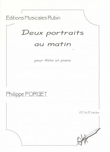 copertina DEUX PORTRAITS AU MATIN pour flte et piano Martin Musique