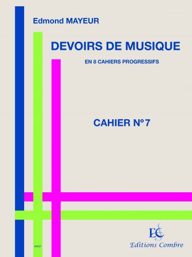 copertina Devoirs de musique cahier 7 Combre