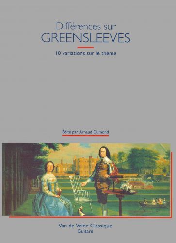 copertina Diffrences sur Greensleeves Van de Velde