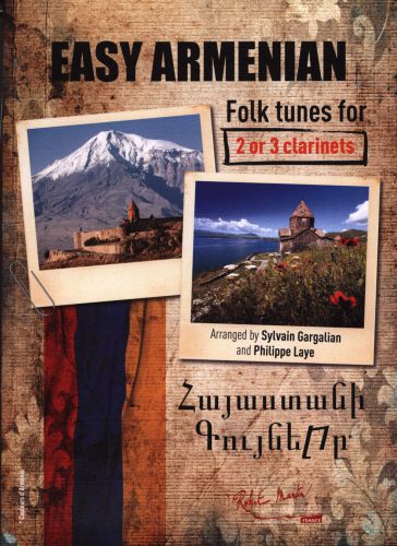 copertina EASY ARMENIAN FOLK TUNES for 2/3 clarinets Editions Robert Martin
